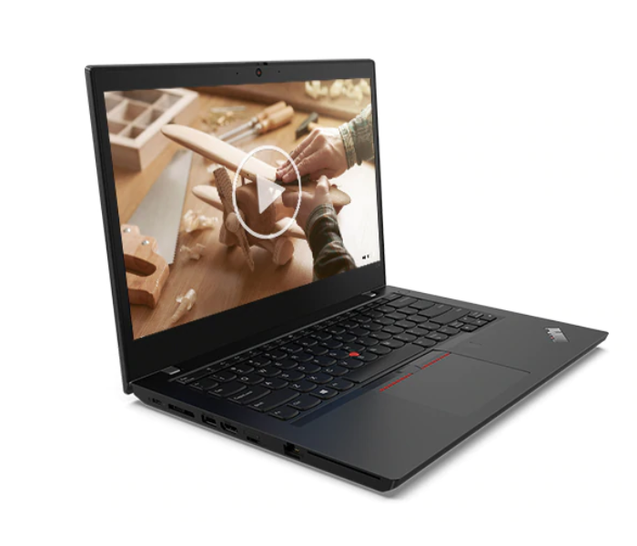 Lenovo ThinkPad L14 20U1S14M00 14 inch FHD Gen1 Intel Core i5-10210U 8GB DDR4 256GB SSD Integrated Intel Graphics Arabic-English Keyboard DOS - Black - Zoom Image 2