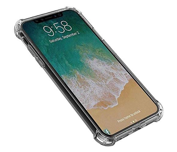 IPXR Anti-Scratch Bumper Shock Absorption Phone Cover Case Compatible with iPhone XR- Transparent - Zoom Image 2