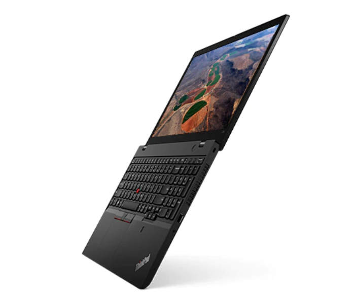 Lenovo ThinkPad L15 20U3S0RB00 15.6 inch FHD Gen1 Intel Core i5-10210U 8GB DDR4 256GB SSD Integrated Graphics Arabic-English Keyboard with Numpad DOS - Black - Zoom Image 2