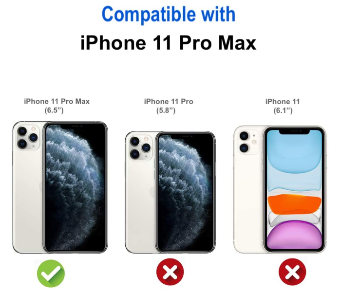 IP11PRO MAX Shock Proof Bumper Soft TPU Silicone Transparent Anti-Scratch Cover Compatible with  iPhone 11 Pro Max- Transparent - Zoom Image 5