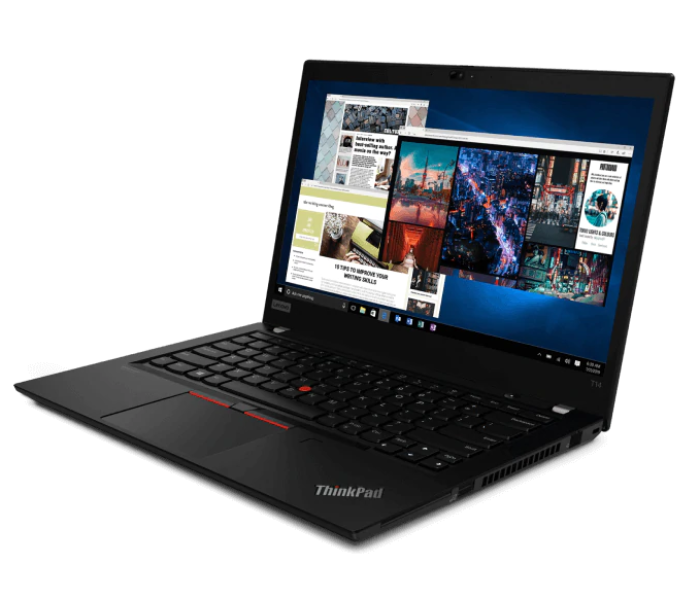 Lenovo ThinkPad T14 20S0002UAD 14 inch HD Intel Core i5-10210U 8GB DDR4 256GB SSD Intel HD Graphics Arabic Keyboard Windows 10 Pro 64 - Black - Zoom Image 1