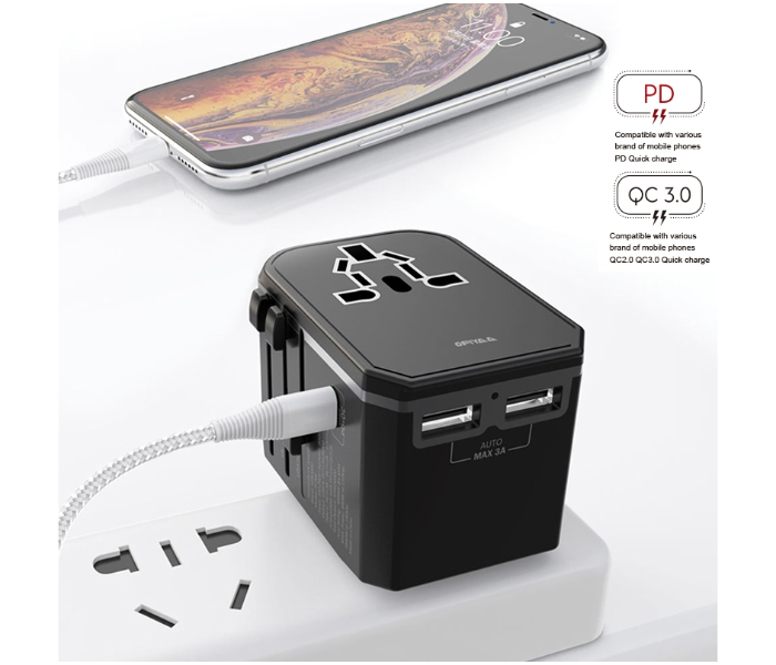 Ofiyaa Tesla Uni-Travel PD Adapter - Black - Zoom Image 3