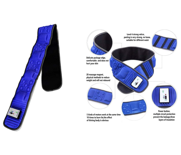 X5 EM-3173 Meduim Super Slim Belt - Blue - Zoom Image 4