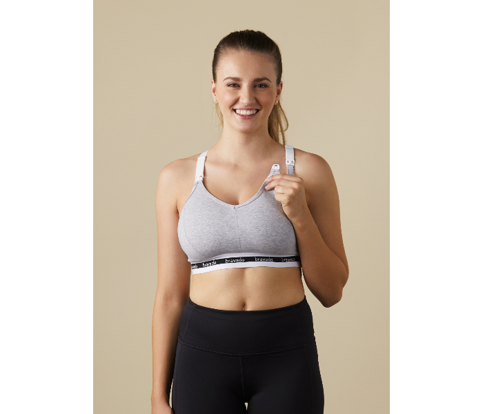 Bravado Original Full Cup Nursing Bra Large - Dove Heather - Zoom Image 3