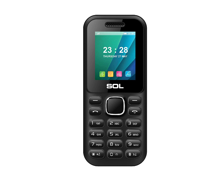 Sol Erato B1802 Dual SIM Cellphone - Black - Zoom Image 2