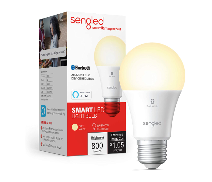 Sengled B11-N11W 60W Smart LED Bulb - White - Zoom Image 1