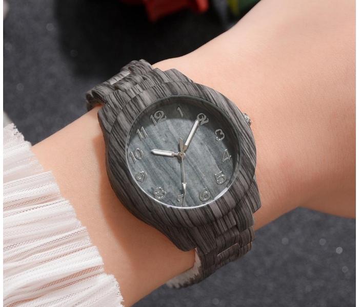 Luxury Bran Women Quartz Bamboo Watches - Grey - Zoom Image 2