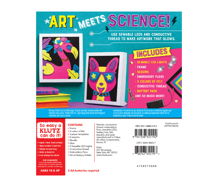 Sew Your Own Light Up Circuit Art Book Published by Scholastic - Zoom Image 2