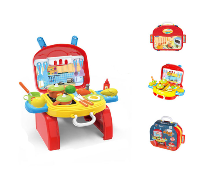 Brytostore BHTTHL0383 Kitchen Set for Kids - Red - Zoom Image