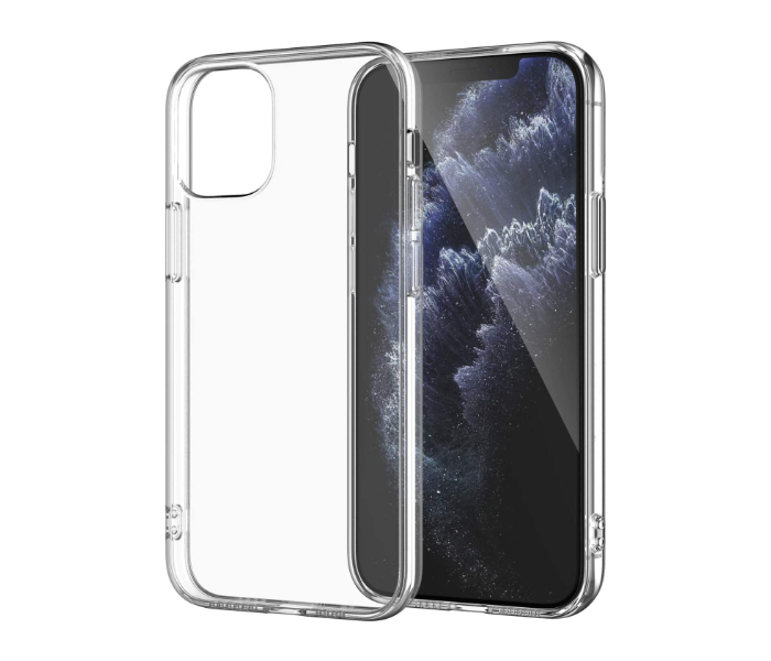 IP12PRO MAX Shock Proof Bumper Soft TPU Silicone Transparent Anti-Scratch Cover Compatible with  iPhone 12 Pro Max- Transparent - Zoom Image 2