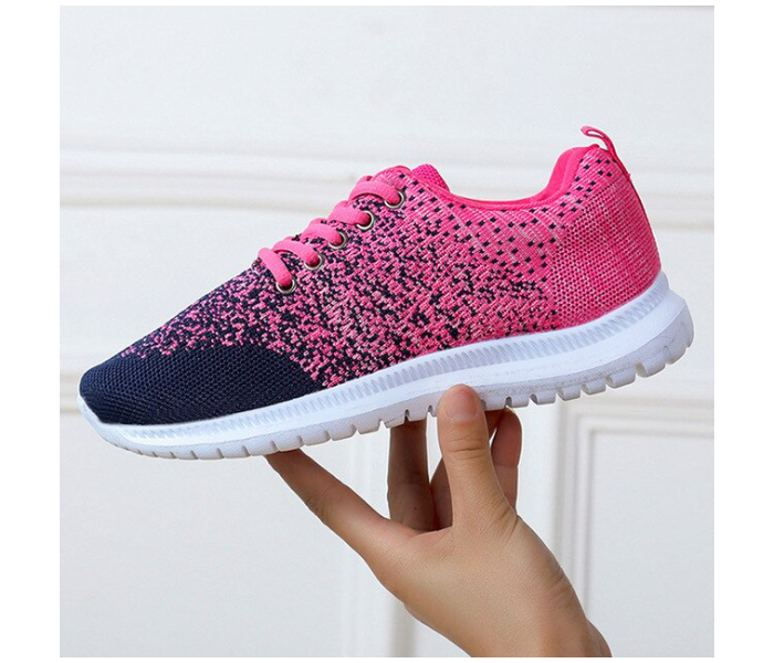 Fashion Breathable Walking Flat Sneakers EU 38 For Women - Pink(JA140) - Zoom Image 1