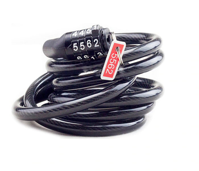 Safety Combination Chain Lock For Bicycle And Scooters - Black - Zoom Image 3