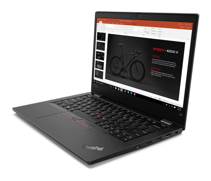 Lenovo ThinkPad L13 20R3001HAD 13.3 inch FHD Intel Core i7-10510U 8GB DDR4 RAM 512GB SSD Intel HD Graphics Arabic Keyboard Windows 10 Pro 64 - Black - Zoom Image 4