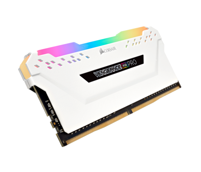 Corsair CMW16GX4M2D3600C18W Vengeance RGB PRO 16GB DDR4 DRAM 3600MHz C18 Memory Kit - White - Zoom Image 2