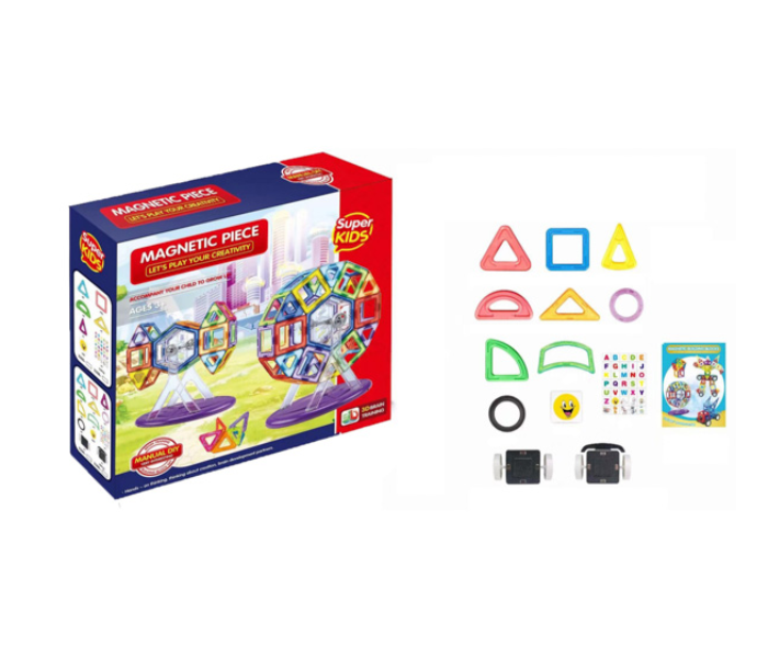 Brytostore BHT336617 66 Pieces Magnetic Slice Of Building Blocks for Kids - Zoom Image