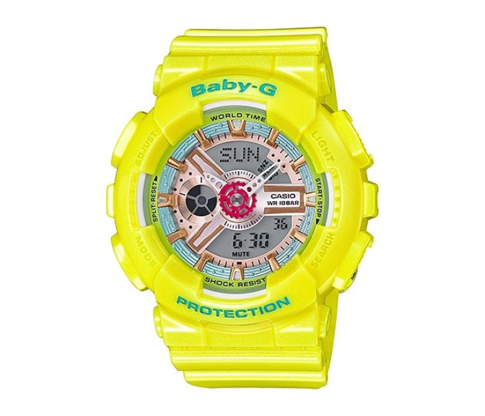 Casio BA-110CA-9ADR Baby-G Analog Digital Watch - Yellow - Zoom Image