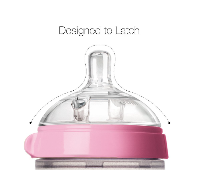 Comotomo 150 ml Natural Feel Baby Bottle - Pink - Zoom Image 4