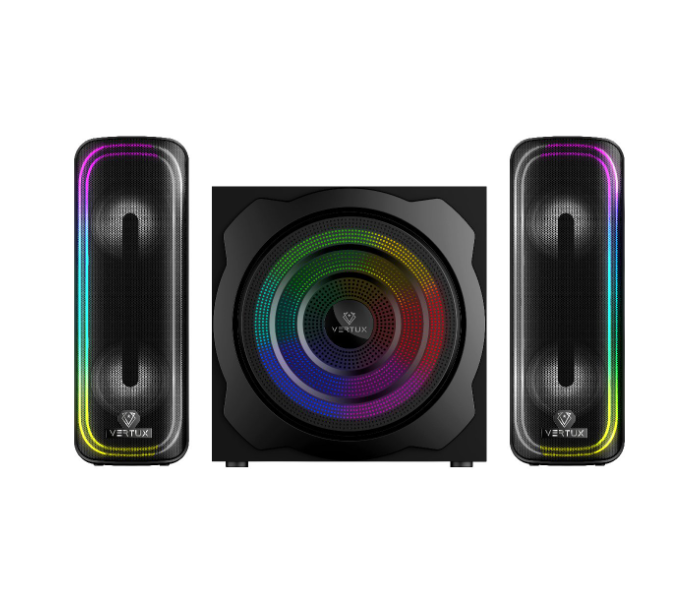 Vertux SonicThunder-80 80W Surround Sound Gaming Speaker - Black - Zoom Image 1