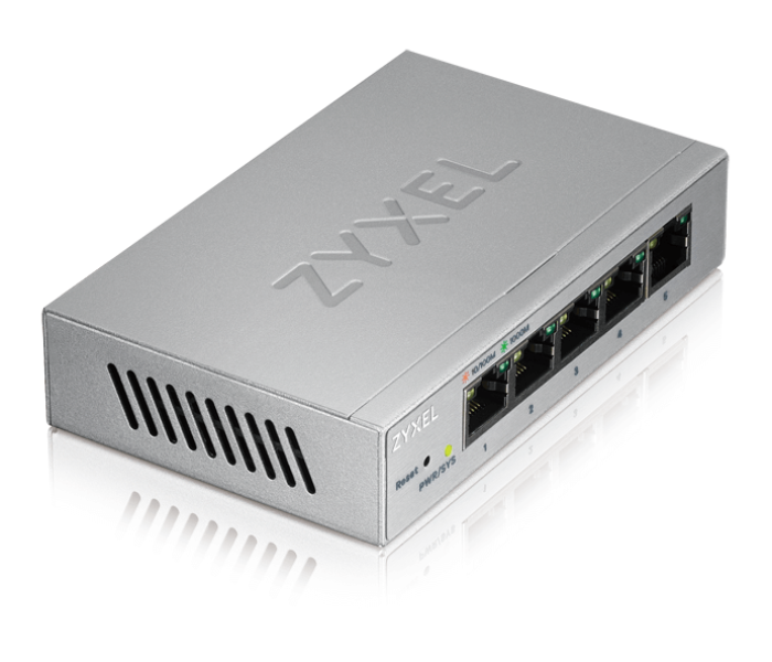 Zyxel GS1200-5 5 Port Gigabit Web-managed Switch- Silver - Zoom Image 4