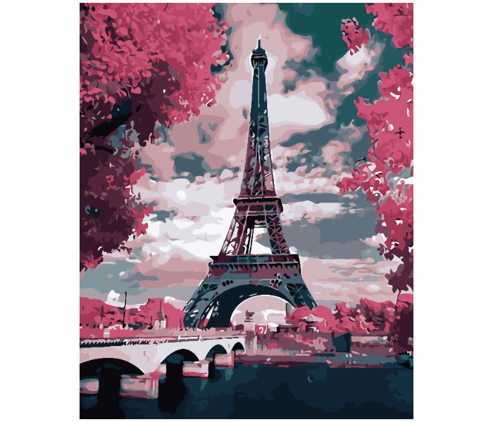 Eiffel Tower DIY 2328 Canvas Painting  - Zoom Image