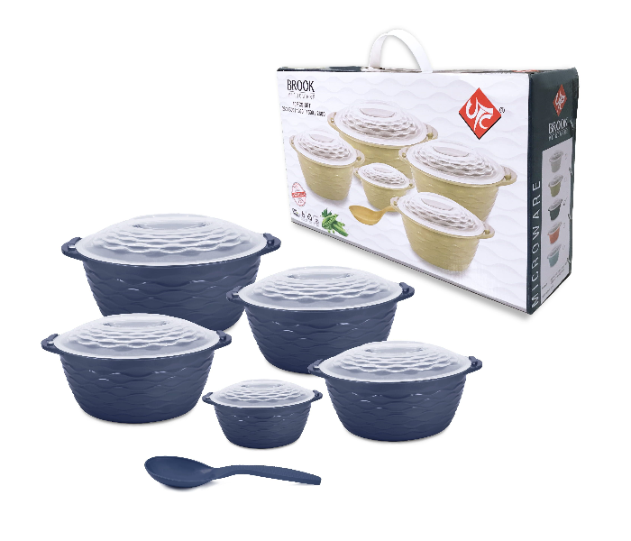 UTC Brook 10 Pieces Microwave Set and Serving Spoon - Blue - Zoom Image 2