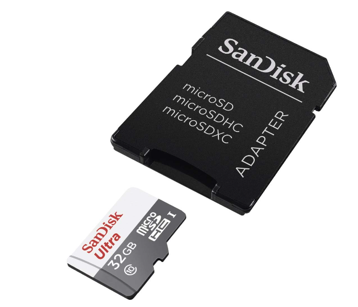 SanDisk SDSQUNS-032G-GN3MA 32GB Ultra Android microSDHC 80 MB/s Class 10 with SD Adapter - Zoom Image 2