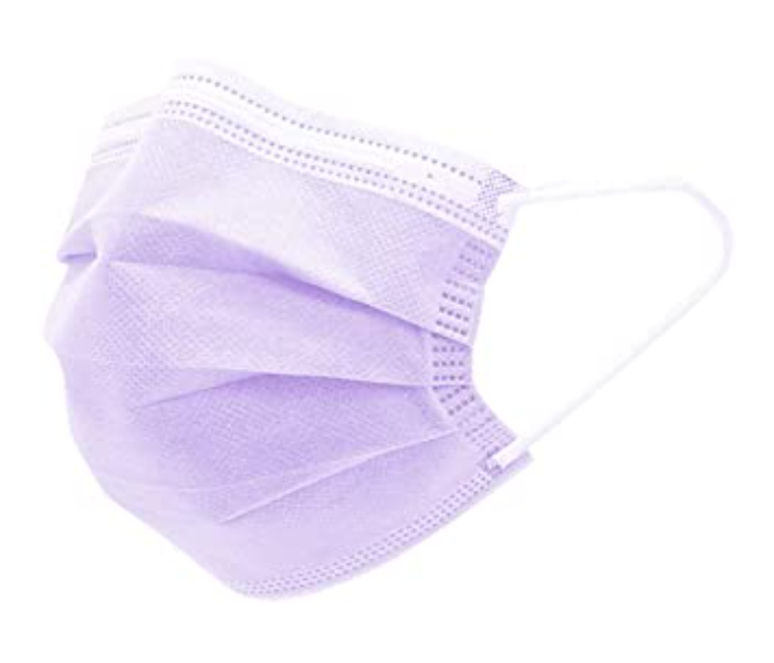 TMH-079 50Pieces Disposable Face Mask - Purple - Zoom Image 1