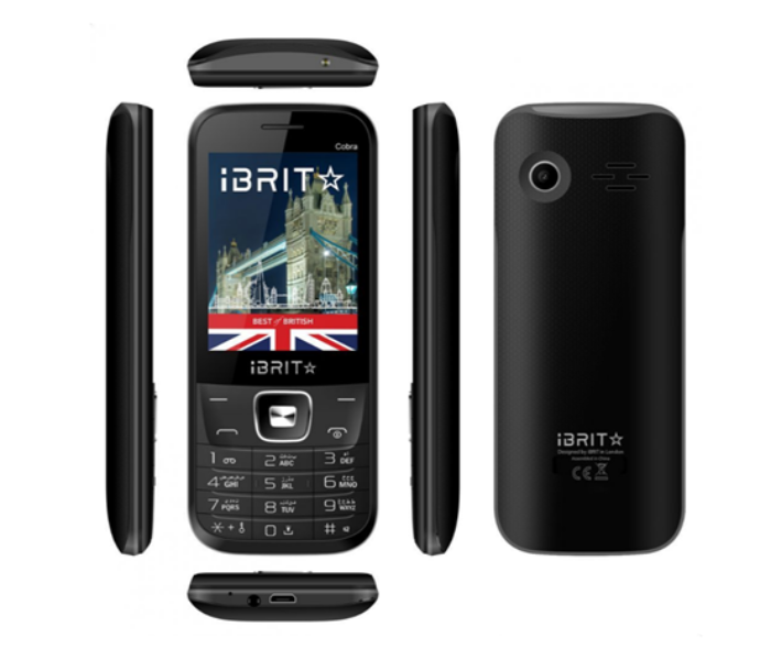 Ibrit Star Cobra 2.8 inch Dual SIM Cellphone - Black - Zoom Image 2