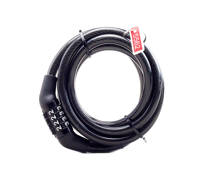 Safety Combination Chain Lock For Bicycle And Scooters - Black - Zoom Image 2