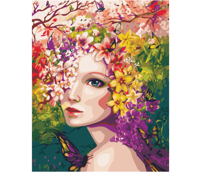 Nature Girl DIY 2331 Canvas Painting  - Zoom Image