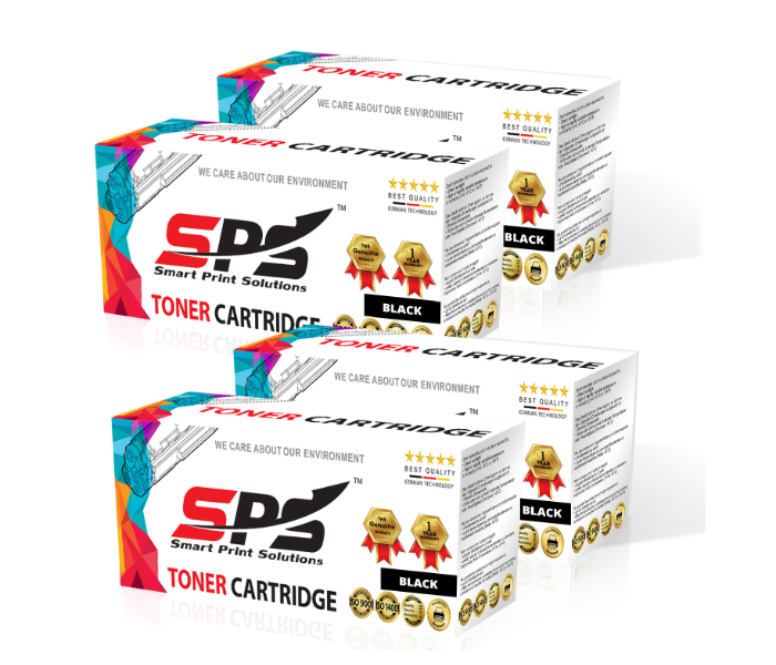 SPS CF217A 17A Laser Toner Cartridge Set of 4 Pack for HP LaserJet Pro - Black - Zoom Image