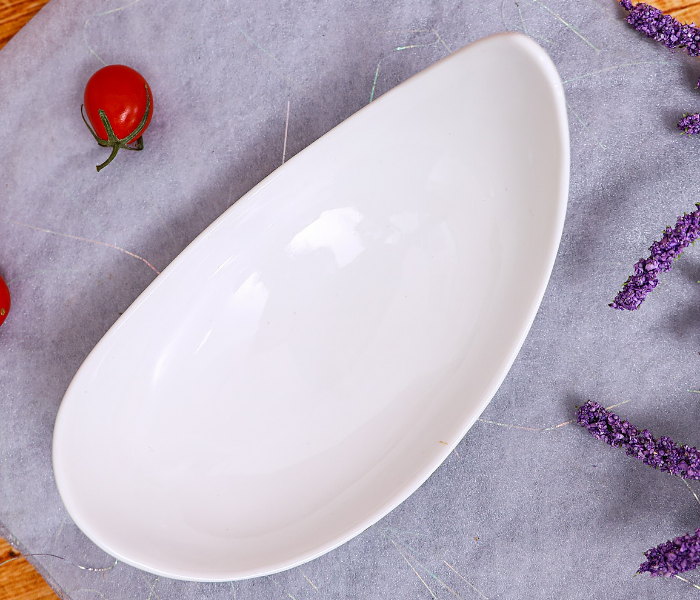 Royalford RF8440 7-inch Porcelain Serving Bowl - White - Zoom Image 1