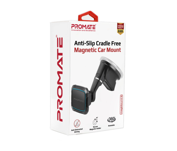 Promate Magmount-5 Magnetic Car Phone Mount - Black and Blue - Zoom Image 5