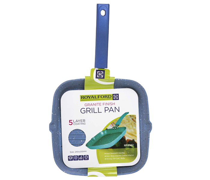 Royalford RF8382 26cm Extra Grill Pan - Blue - Zoom Image 4