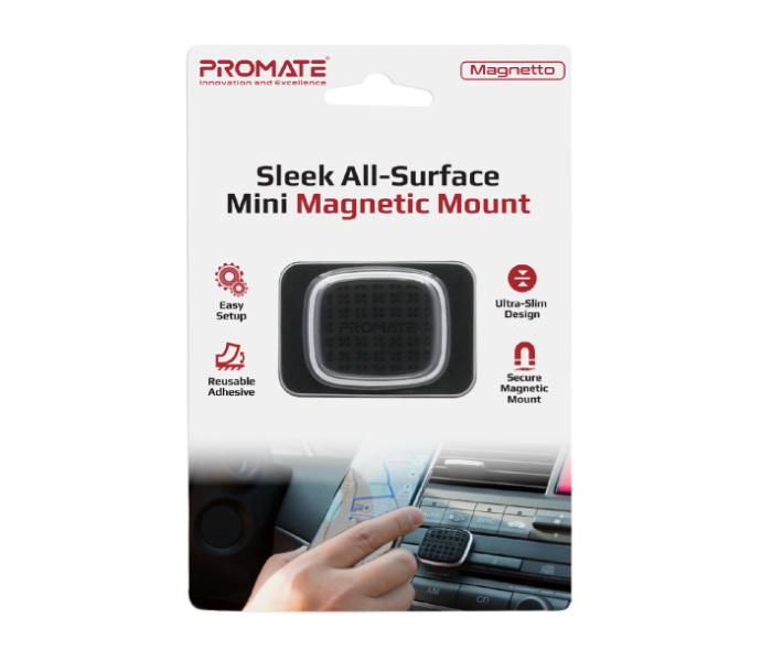 Promate Magnetto Magnetic Car Mount - Silver - Zoom Image 4