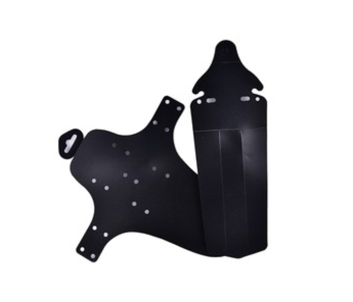 Mountain Bike Plain Black Design 26.5cm 2 pieces Protection Front and Rear Fender Mudguard - Black - Zoom Image 3