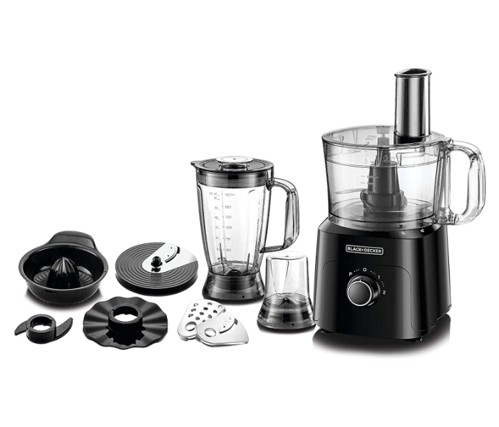 Black and Decker FX775-B5 750W 5 in 1 Food Processor - Black - Zoom Image 2