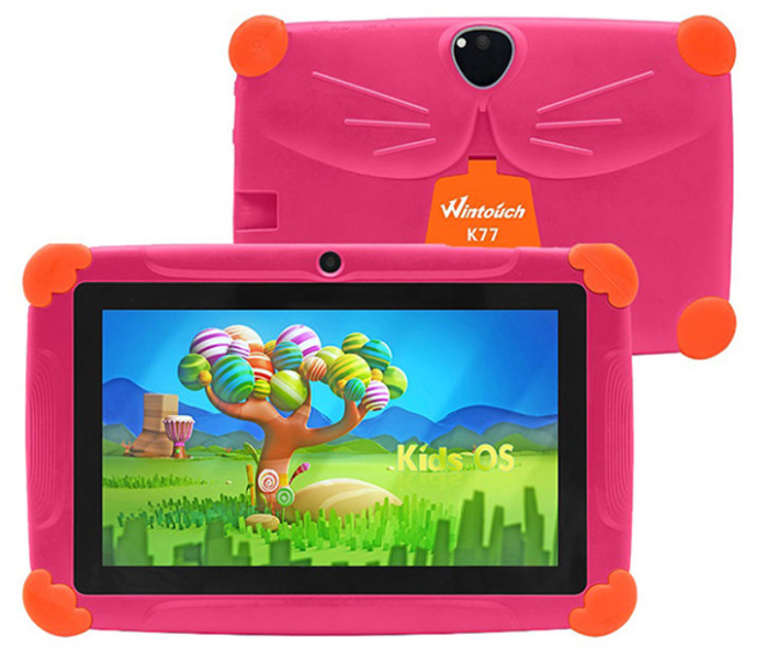 Wintouch K77 7 inch Android 4GB 512MB Kids Tablet with Gifts-Pink - Zoom Image 1