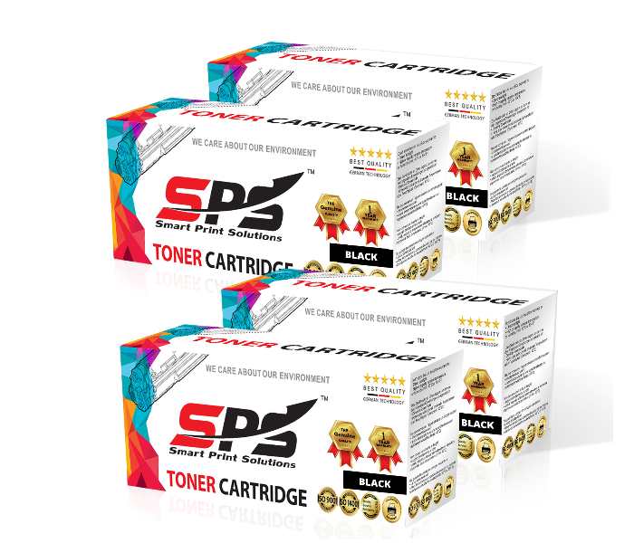 SPS Laser Toner Cartridge Set of 4 Pack C8543 X43X for HP LaserJet and Canon LBP Printer - Black - Zoom Image