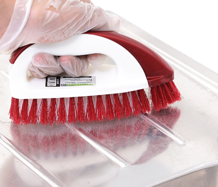 Royalford RF6988 Plastic Cleaning Brush - White and Red - Zoom Image 1