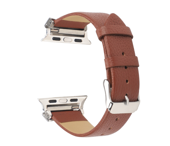 Promate SCEPTER-38SM 38mm Leather Watch Strap for Apple Watch Series - Brown - Zoom Image 1