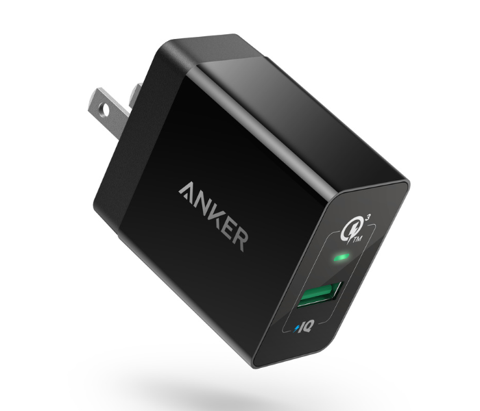 Anker A2013K Powerport Plus 1 18W 3 Amp USB Wall Charger with Quick Charge - Black - Zoom Image 1