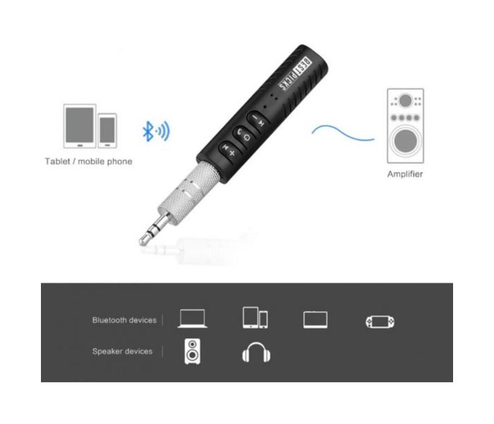 Bluetooth Audio Receiver Wireless - Black and Silver - Zoom Image 5