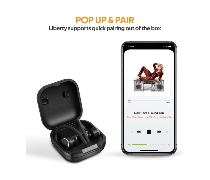 Promate Liberty True Wireless Earphones - Black - Zoom Image 3