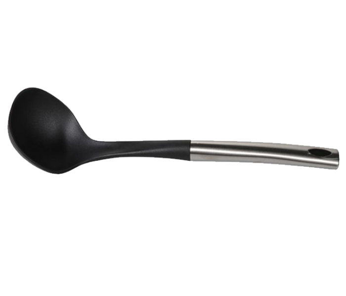 Royalford RF9481 Nylon Soup Spoon with Steel Handle - Black & Silver - Zoom Image 4