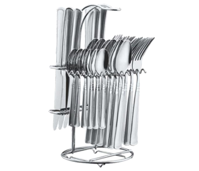 Royalford RF7009 24 Pieces Cutlery Sets - Silver - Zoom Image 5