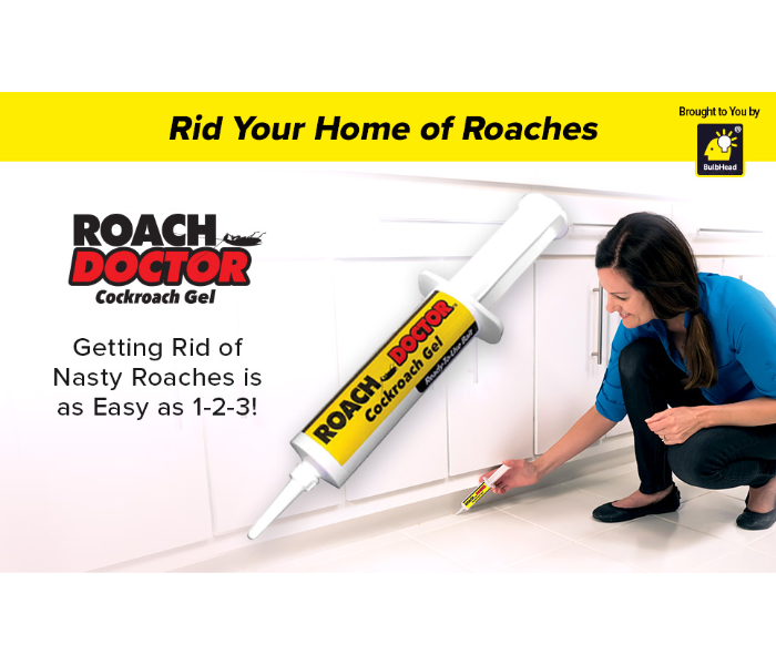 Roach Doctor Cockroach Gel Ready-to-Use Cockroach Gel Bait - Outdoor & Indoor Roach Killer with Syringe Applicator - Zoom Image 1