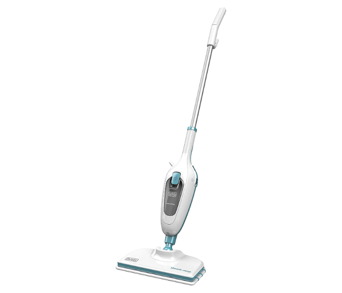 Black and Decker FSM13E1-B5 1300W Steam Mop Cleaner - White and Blue - Zoom Image 1