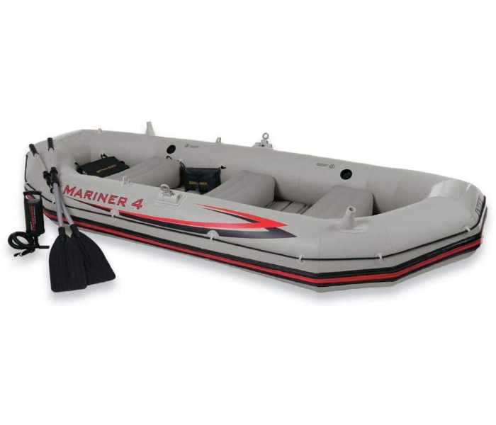 Intex 68376 Mariner 4 Rigid Inflatable Boat Set  - Zoom Image 4