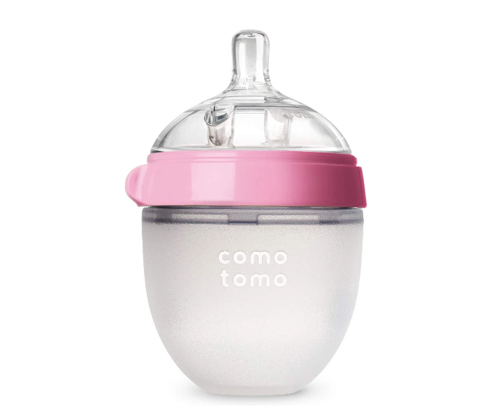 Comotomo 150ml Natural Feel Baby Bottle - Pink - Zoom Image